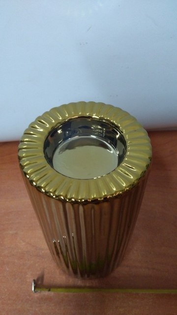 Świecznik ceramiczny 8szt. ZŁOTY CHROM | RC791-84