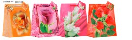 Torebka prezentowa 12szt. 18x22,7 KWIATY | MP-01