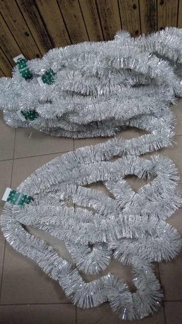 Łańcuch choinkowy 5szt. PERŁOWY fi-70 6m