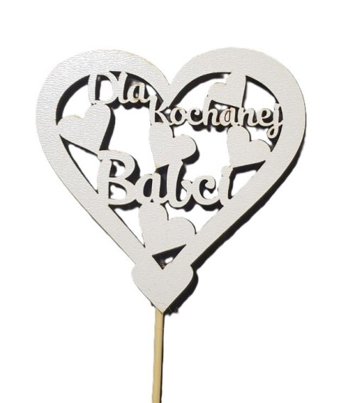 Serce na piku 3szt Dla Kochanej Babci