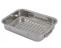 Brytfanka z rusztem do pieczenia 35x25cm