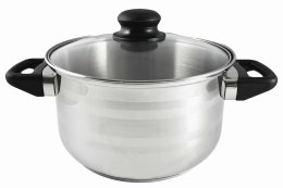 Garnek nierdzewny ze szklaną pokrywką 24cm 6,1l OLIVE