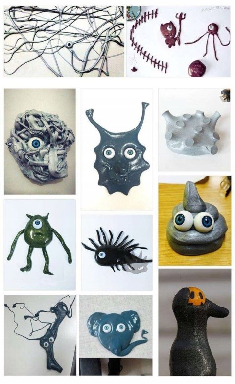 Masa magnetyczna 12szt. + oczy | 61448