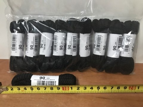 Sznurowadła 10par CZARNE 90cm