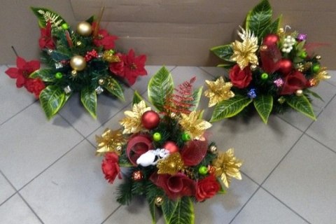 Stroik bombki + świeczka Boże Narodzenie Venecja D