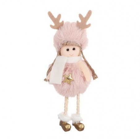 ANIOŁ BOŻE NARODZENIE wiszący 15 cm Z PLUSZU ASN04