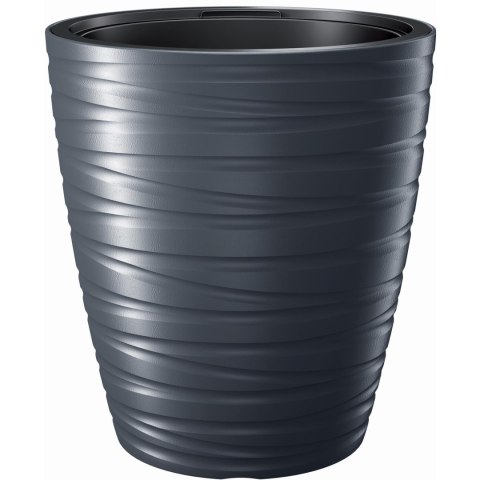 Doniczka z wkładem Maze 30xh33cm - antracytowy