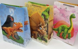 Torebki papierowe 10szt DINO 22,5X31X5X10,8CM